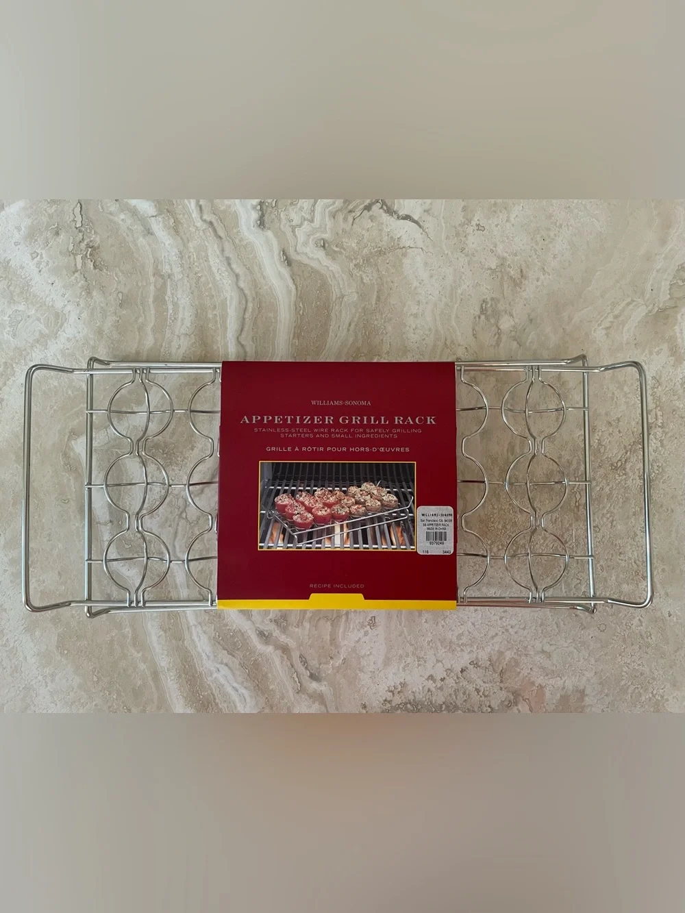 NWT Williams Sonoma Stainless Steel Appetizer Grill Rack